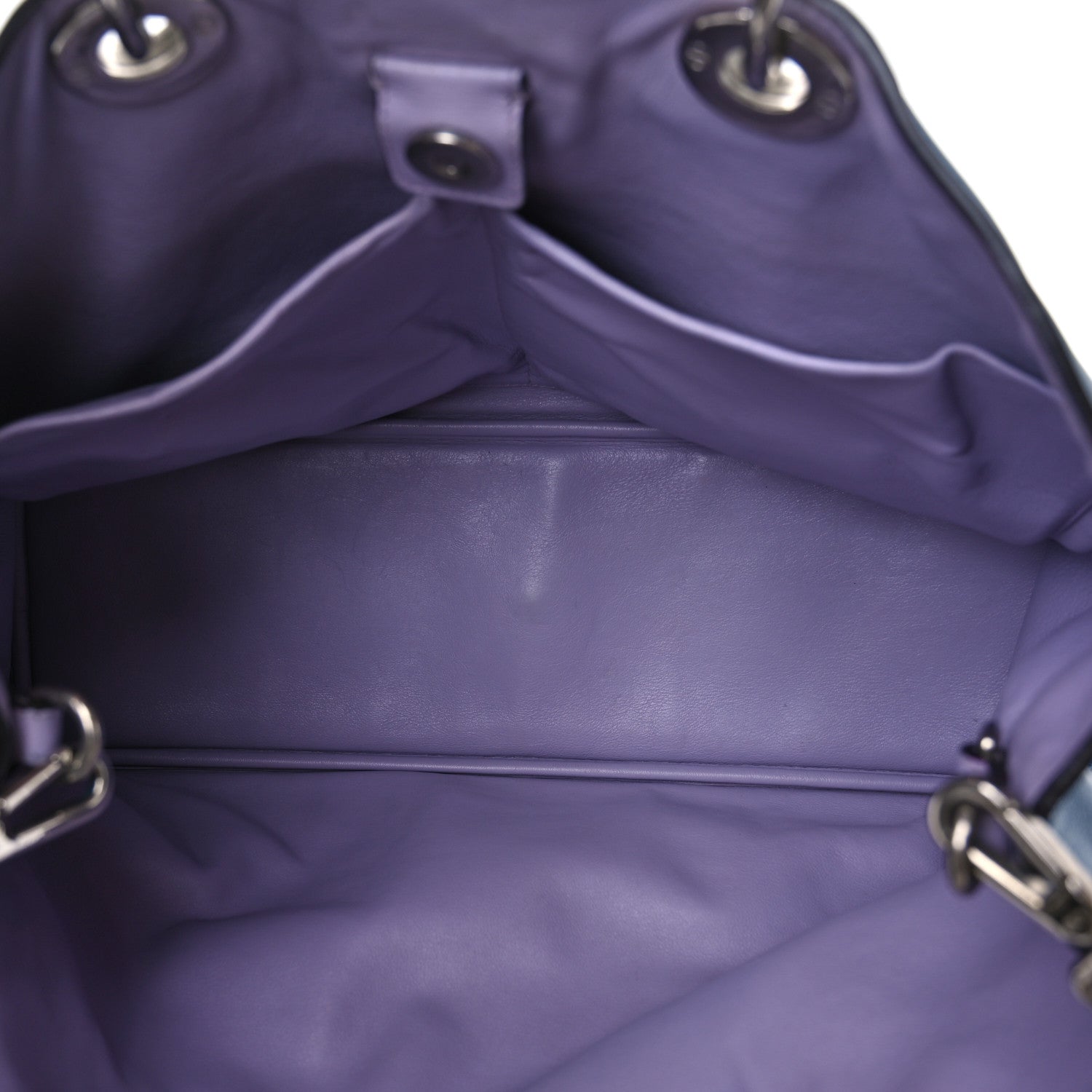 Christian Dior Bullcalf Large Diorissimo Tote Blue 6 of 11