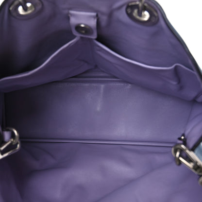 Christian Dior Bullcalf Large Diorissimo Tote Blue 6 of 11