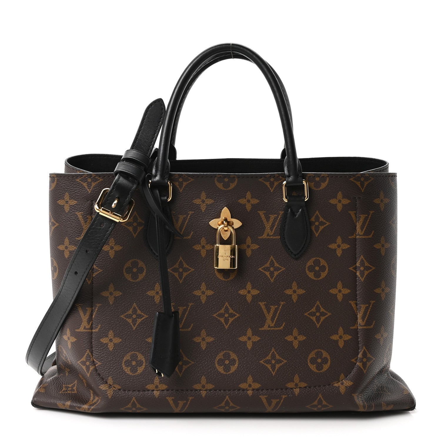 Louis Vuitton Monogram Flower Tote Black 1 of 17