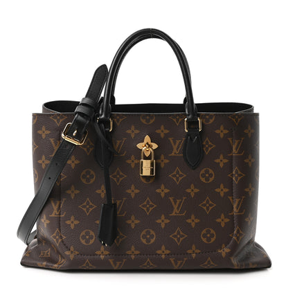 Louis Vuitton Monogram Flower Tote Black 1 of 17