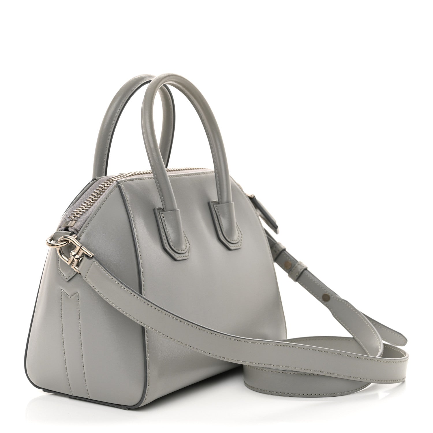Givenchy Shiny Lord Calfskin Mini Antigona Pearl Grey 3 of 13