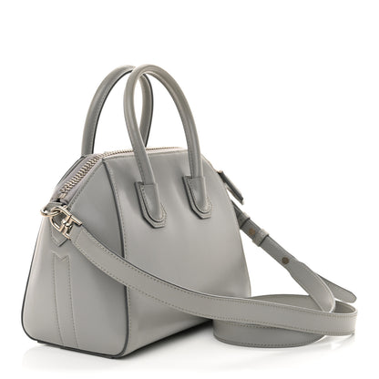 Givenchy Shiny Lord Calfskin Mini Antigona Pearl Grey 3 of 13