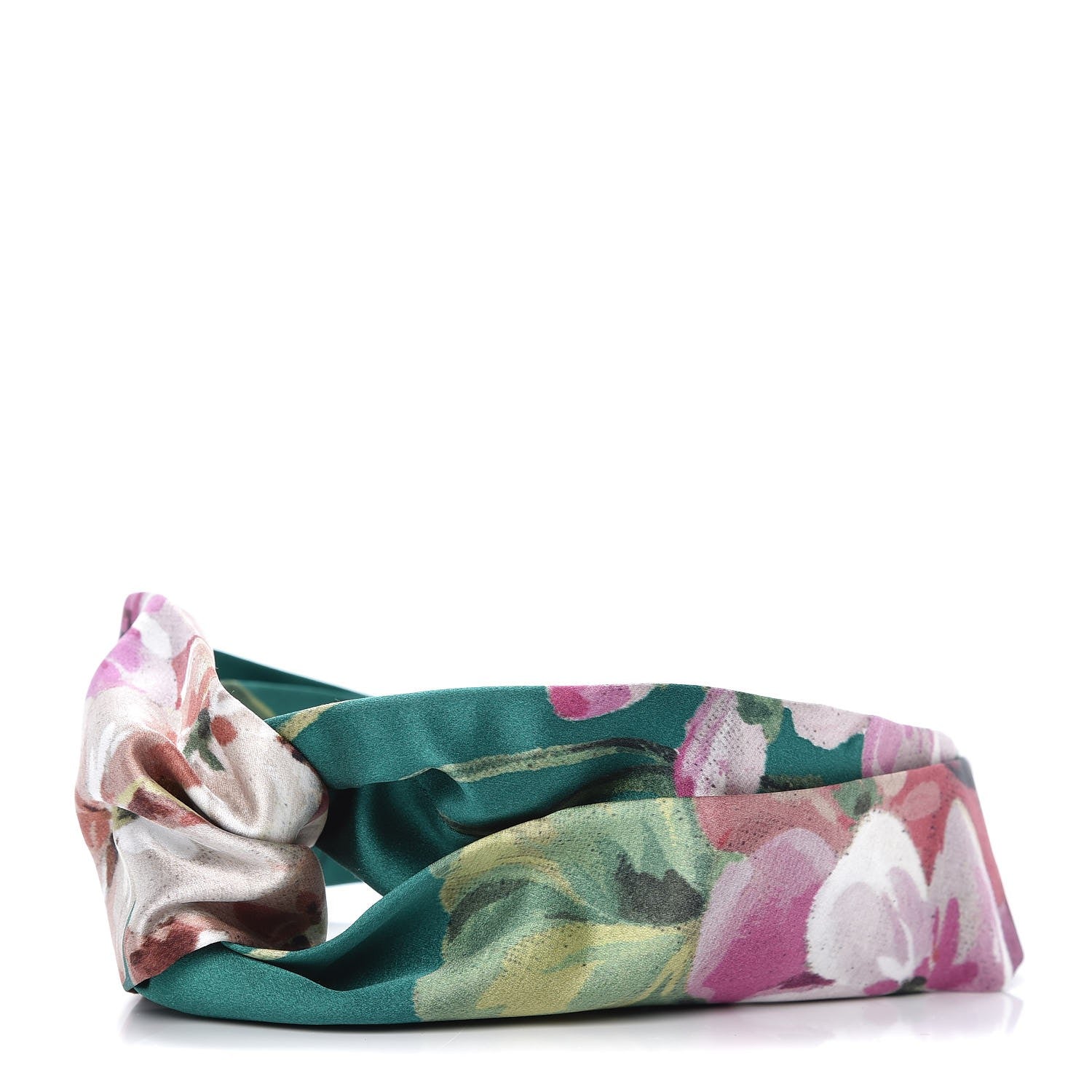 Gucci Silk Blooms Print Headband Green 1 of 6