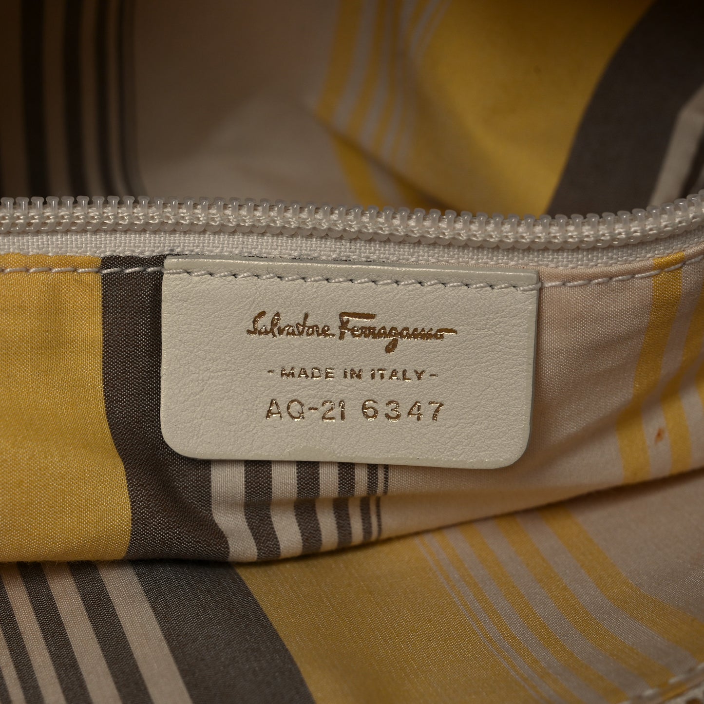 Woven Calfskin Satchel White