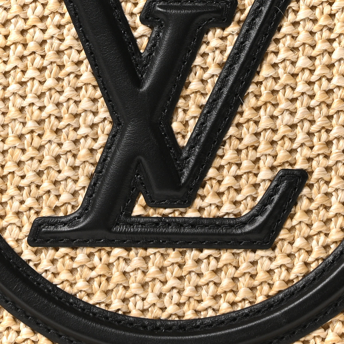 Louis Vuitton Raffia Petit Bucket Black 7 of 9