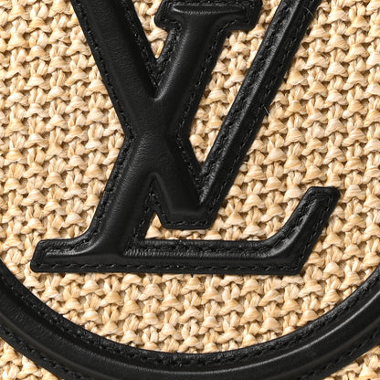 Louis Vuitton Raffia Petit Bucket Black 7 of 9