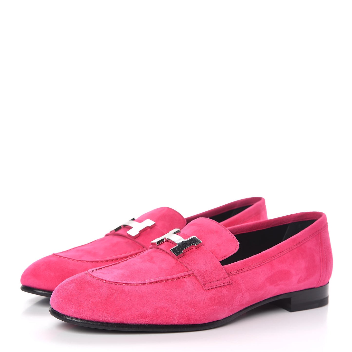 Suede Goatskin Paris Loafers 37 Rose Fuchsia