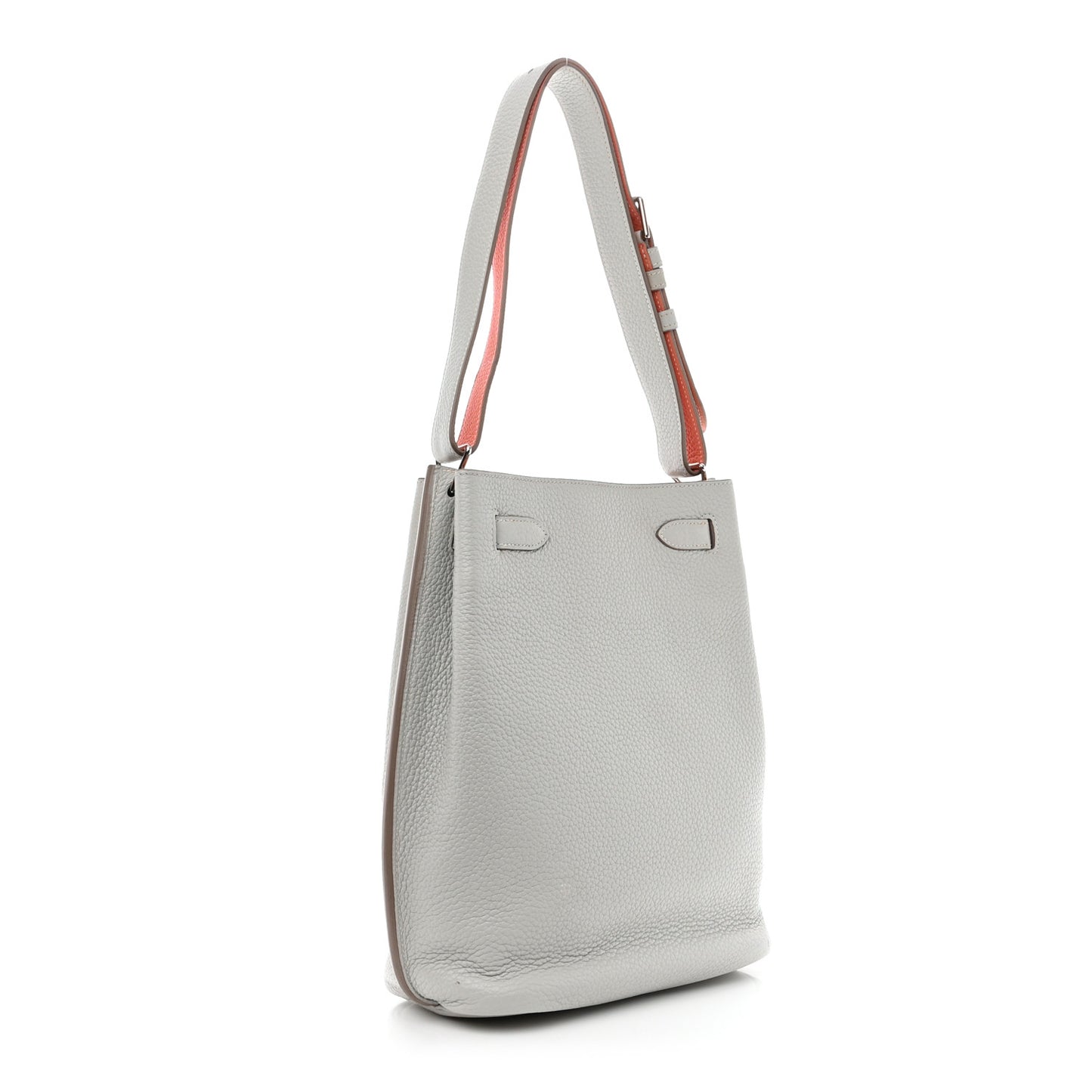 Taurillon Clemence Verso So Kelly 22 Gris Perle Crevette