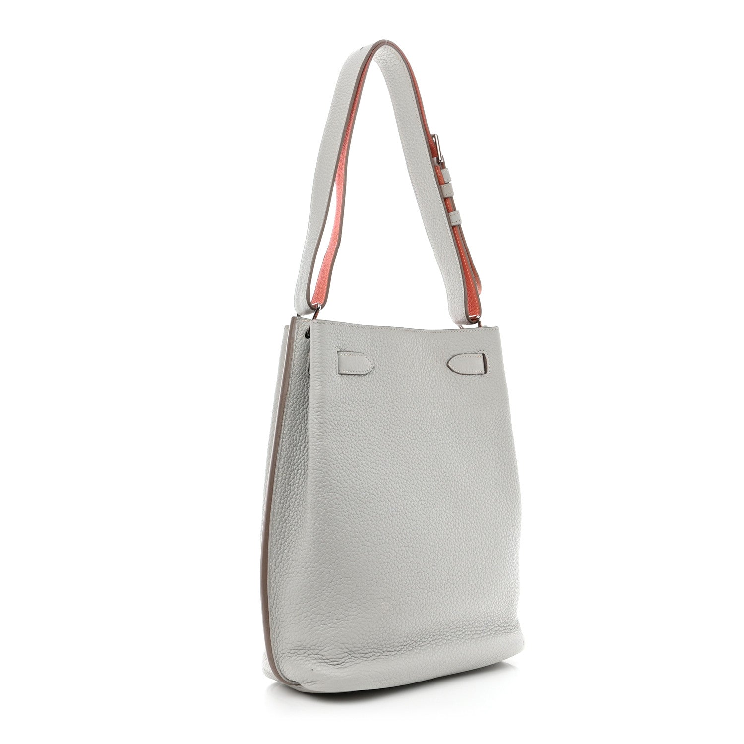 Hermes Taurillon Clemence Verso So Kelly 22 Gris Perle Crevette 3 of 16