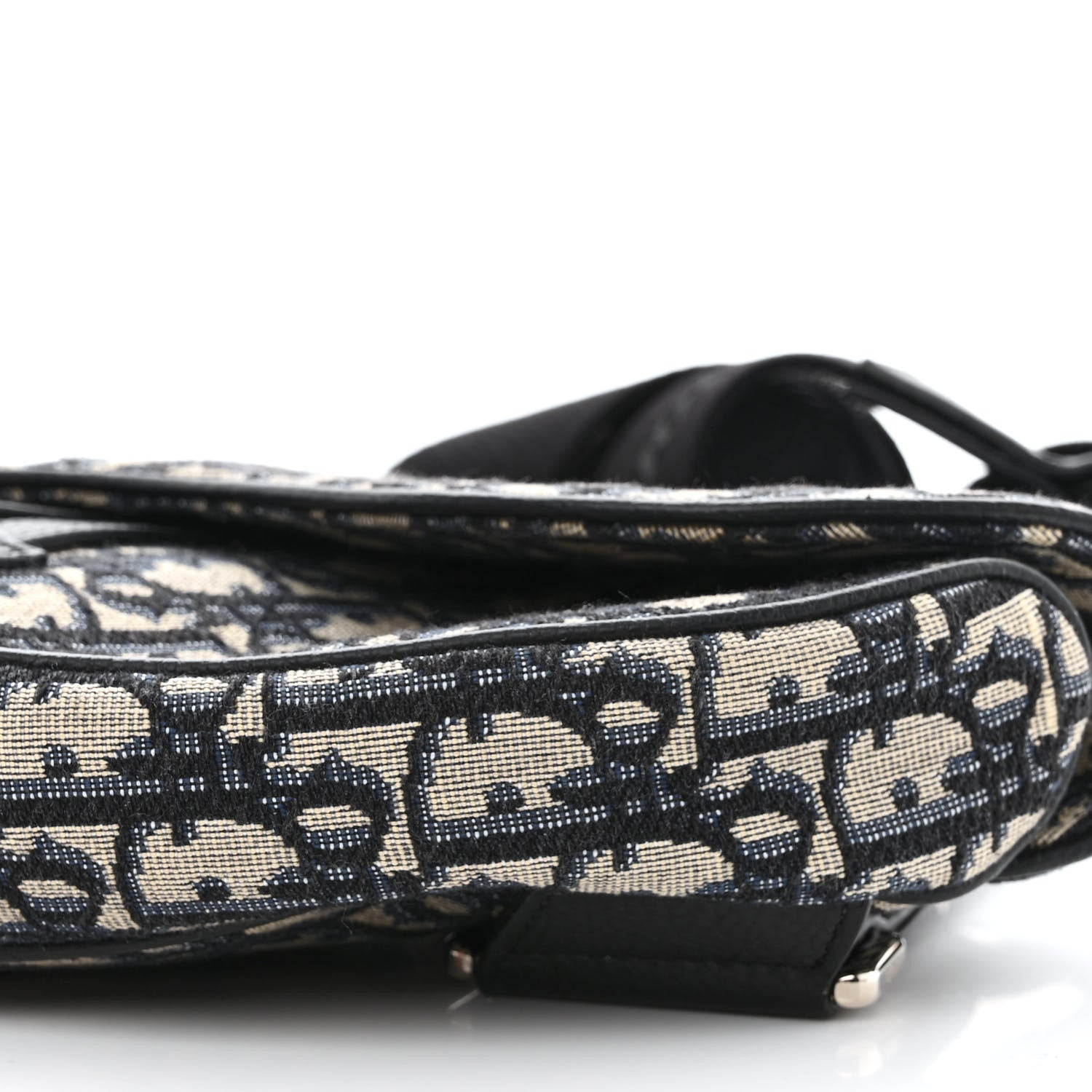 Christian Dior Oblique Mens Saddle Bag Blue 10 of 12