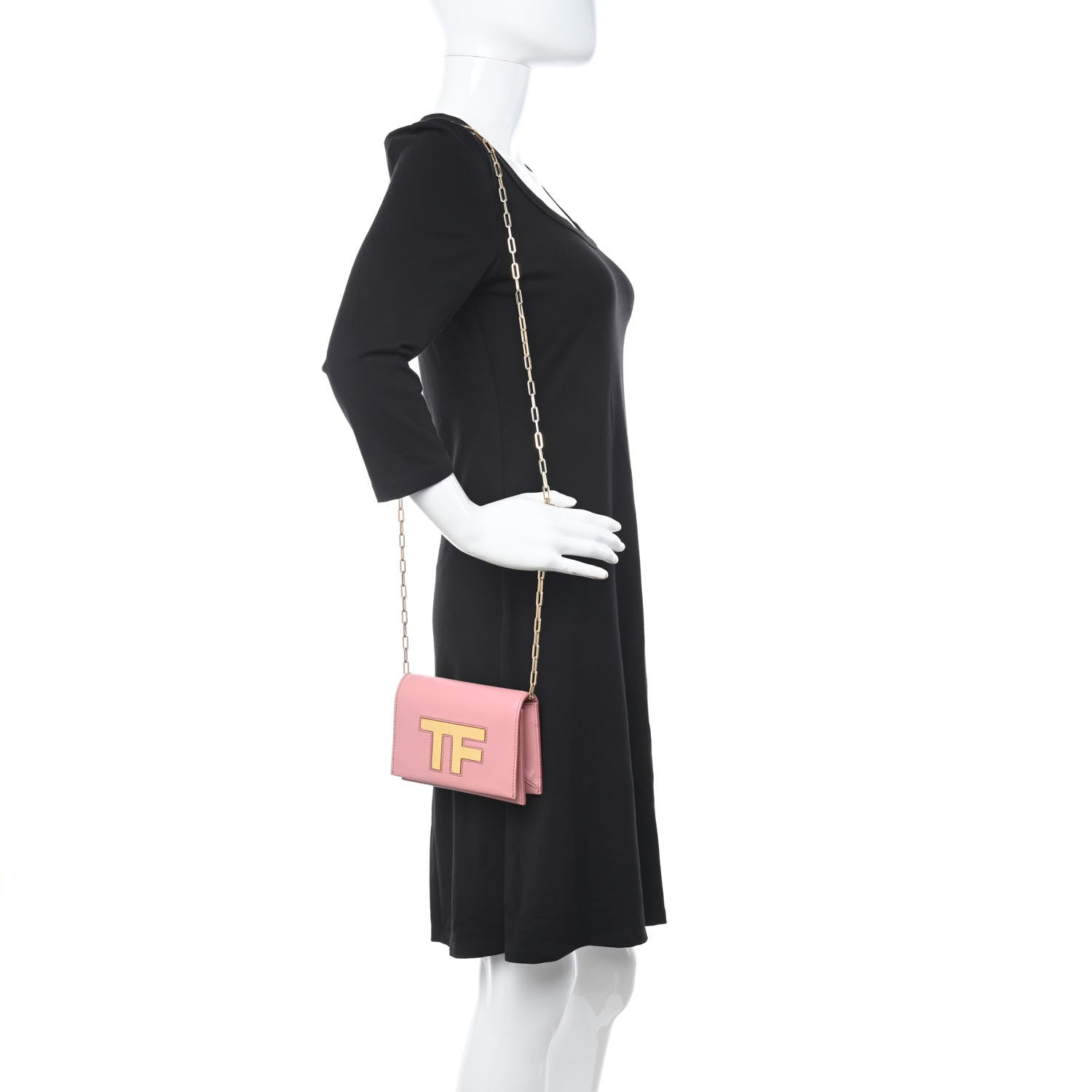 Tom Ford Calfskin Icon Disco Bag Wild Rose 2 of 16