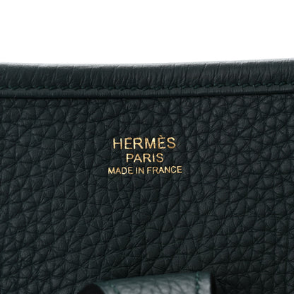 Hermes Taurillon Clemence Evelyne III PM Vert Cypress 6 of 11
