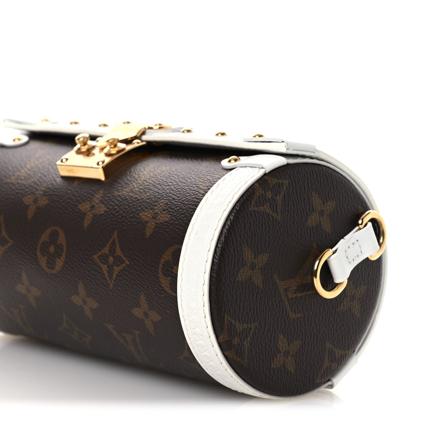 Monogram LV Match Papillon Trunk White