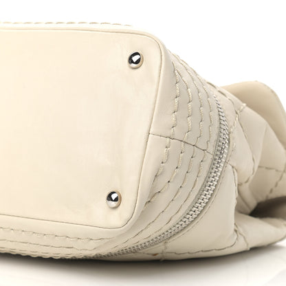 Chanel Calfskin Stitched Large Expandable Flap Bag White 10 of 15