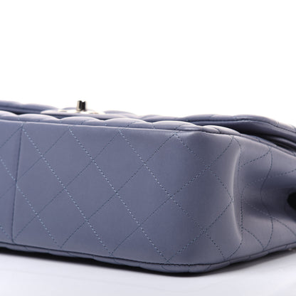 Chanel Lambskin Quilted Jumbo Double Flap Light Purple 7 of 16