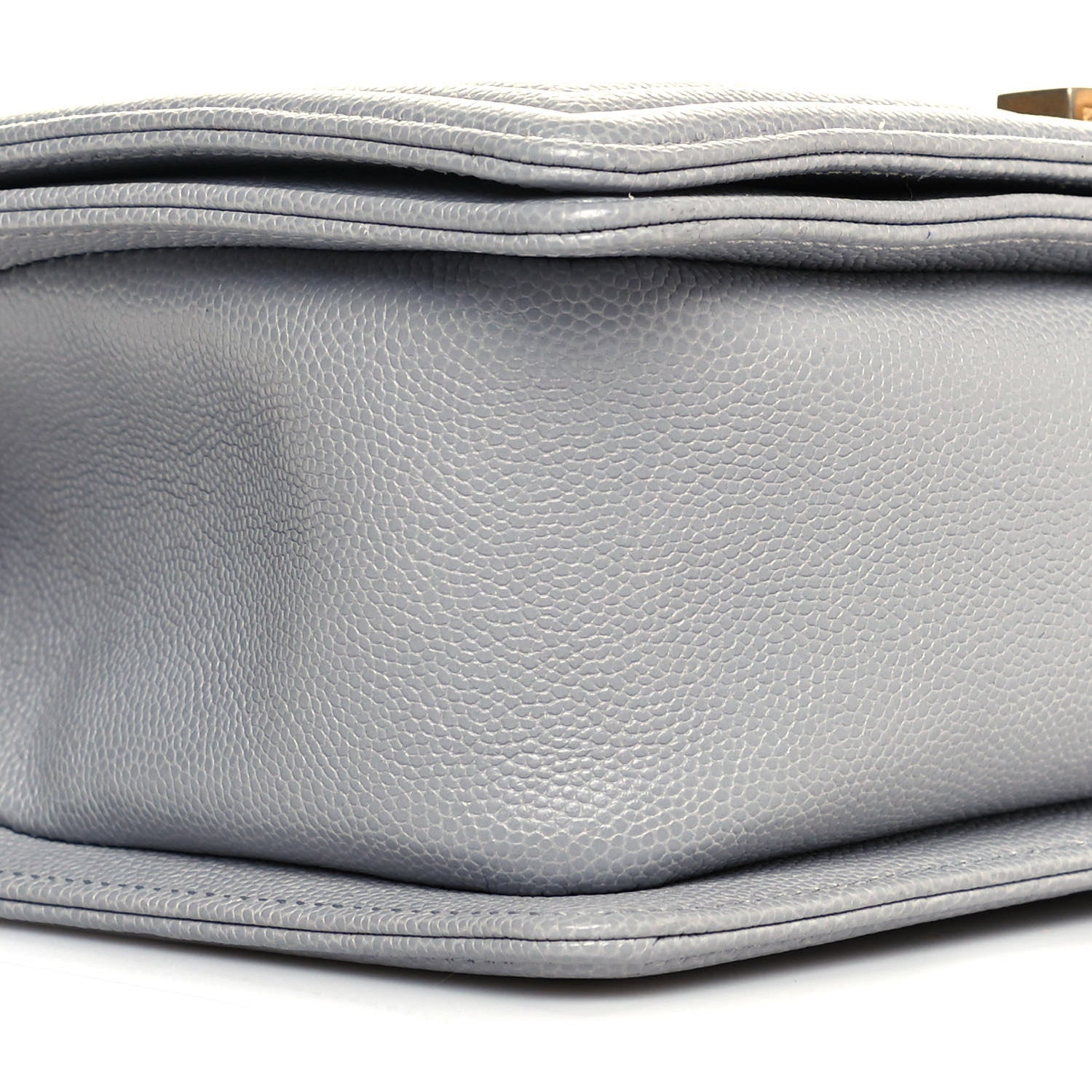 Chanel Caviar Quilted Medium Boy Flap Light Grey 9 of 11