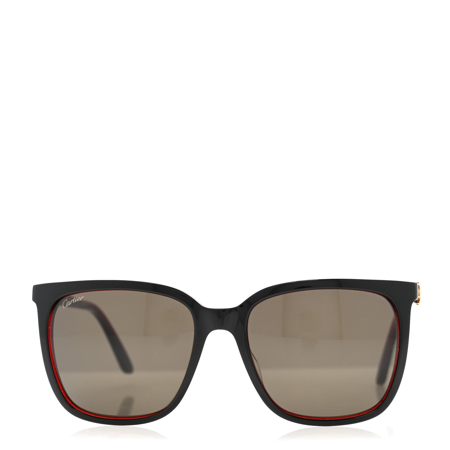 Cartier Acetate CT0002S Rectangular Sunglasses Black 2 of 8