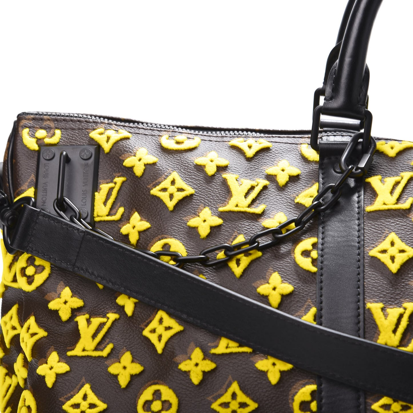 Monogram Tuffetage Keepall Triangle Bandouliere 50 Jaune
