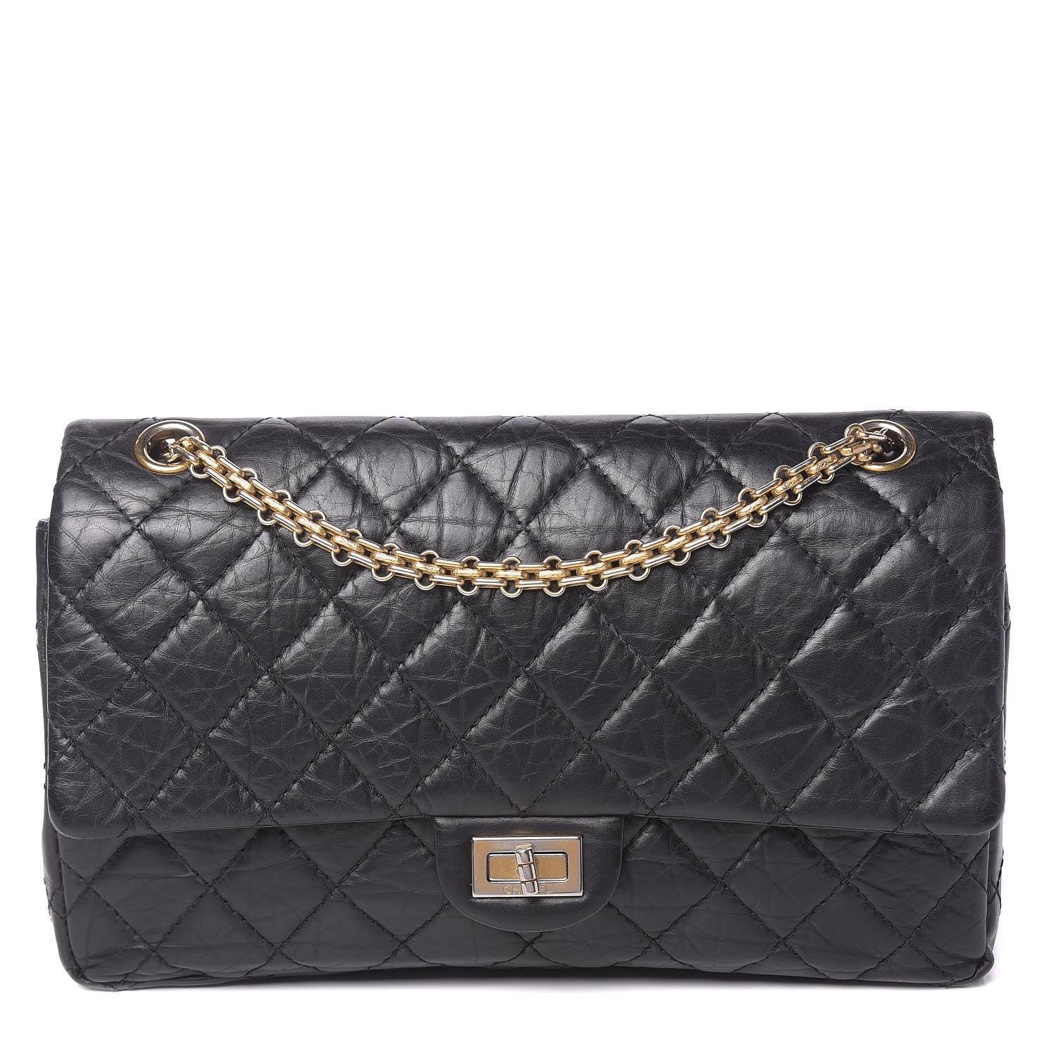 Chanel Aged Calfskin Quilted 2.55 Reissue 226 Flap Black 1 of 11