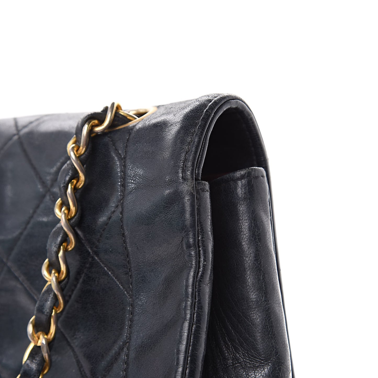 Lambskin Quilted Small Single Flap Black