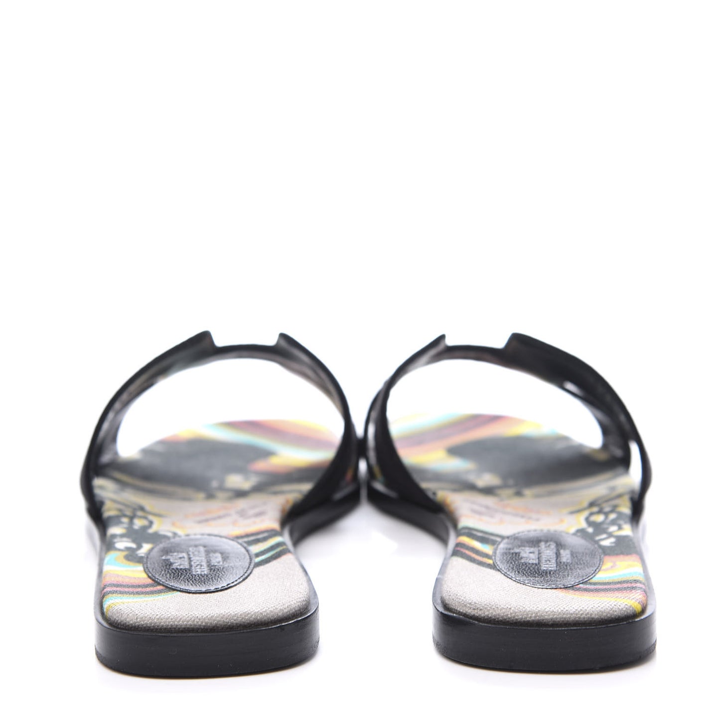 Suede Goatskin Oran Sandals 39 Black