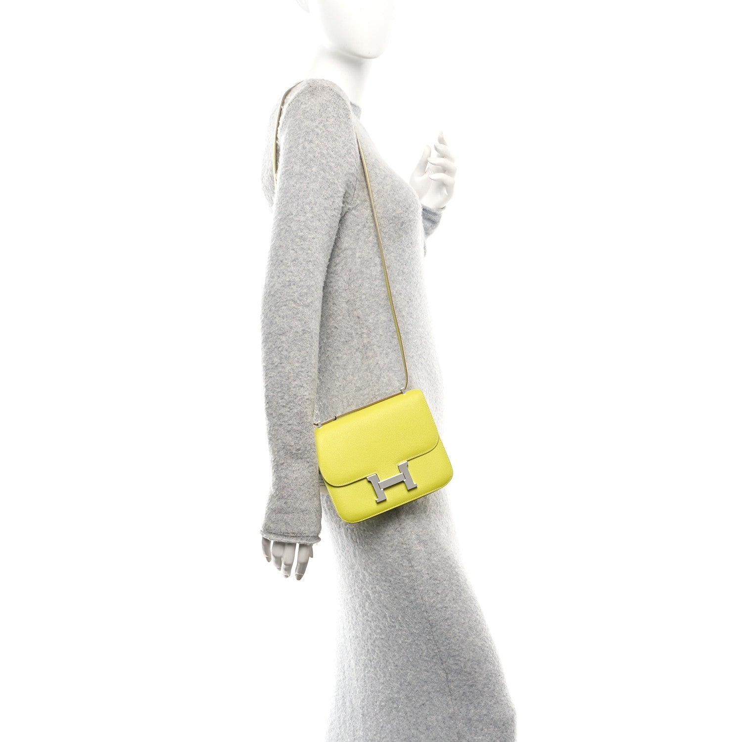 Hermes Epsom Constance 18 Lime 2 of 11