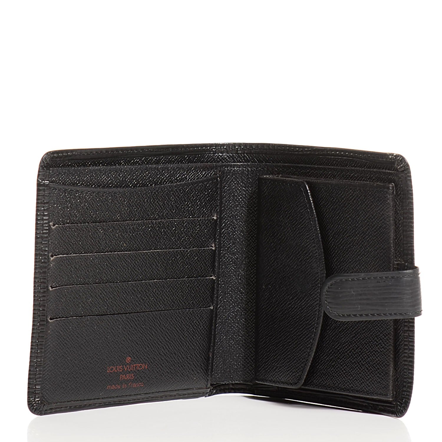 Louis Vuitton Epi Porte-Billets Compact Wallet Black 5 of 7