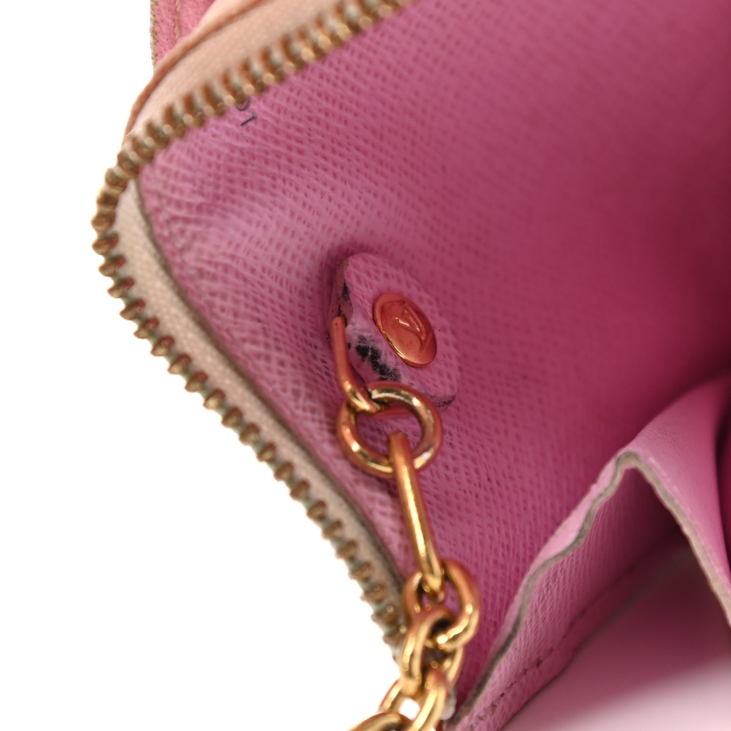 Louis Vuitton Monogram Multicolor Key Pouch White Litchi 8 of 11