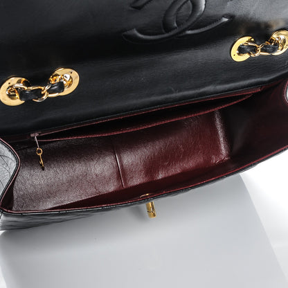 Chanel Lambskin Quilted XL Jumbo Single Flap Black 5 of 10
