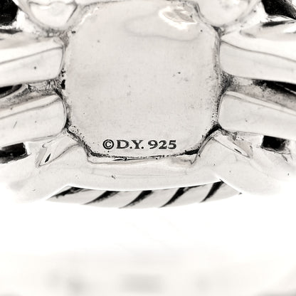 David Yurman Sterling Silver Diamond 14mm Chatelaine Pave Ring 62 10 4 of 4