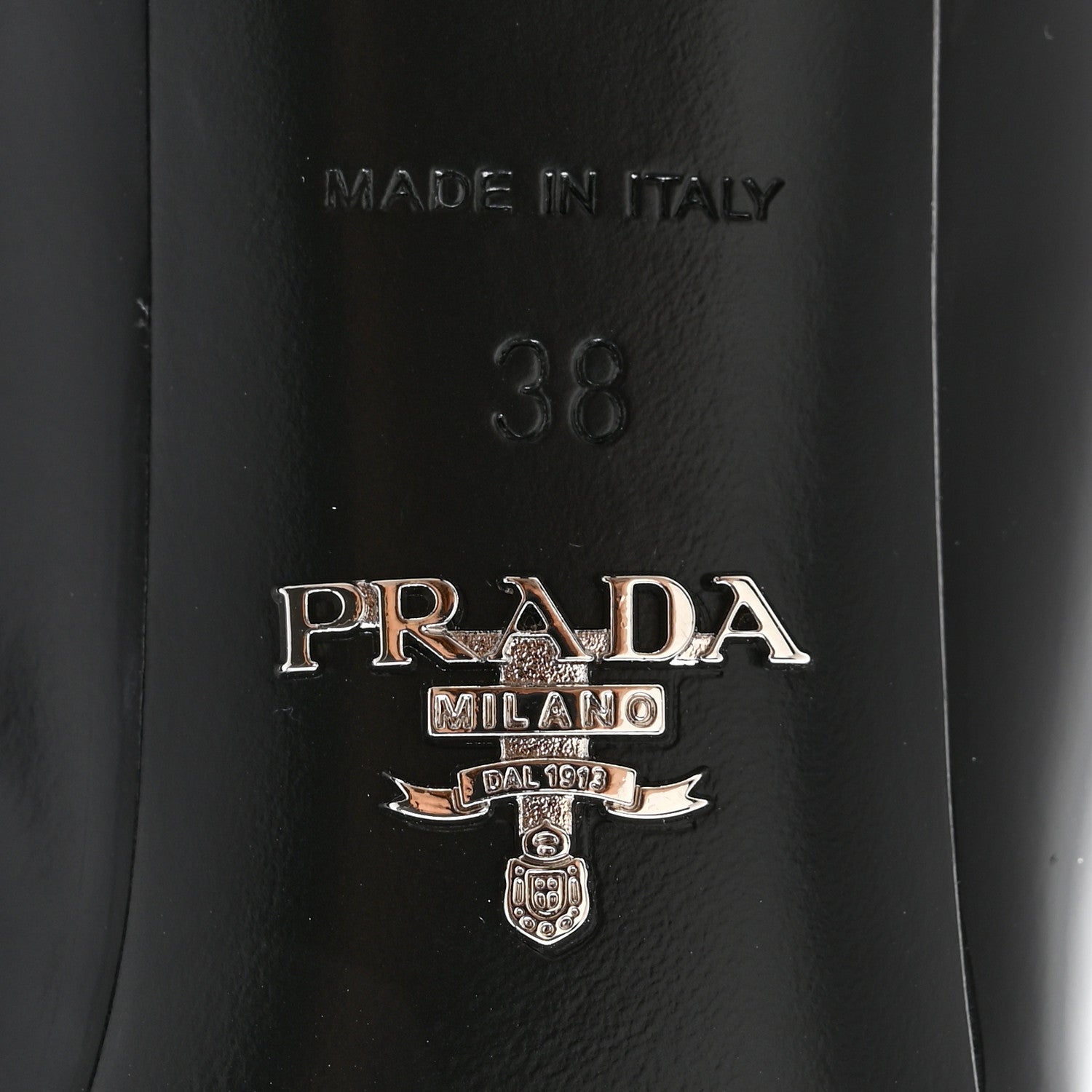Prada Spazzolato Pointed Toe 55mm Pumps 38 Black 6 of 11
