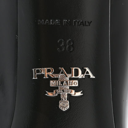 Prada Spazzolato Pointed Toe 55mm Pumps 38 Black 6 of 11