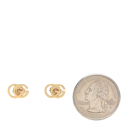 Gucci 18K Yellow Gold GG Tissue Stud Earrings 2 of 5