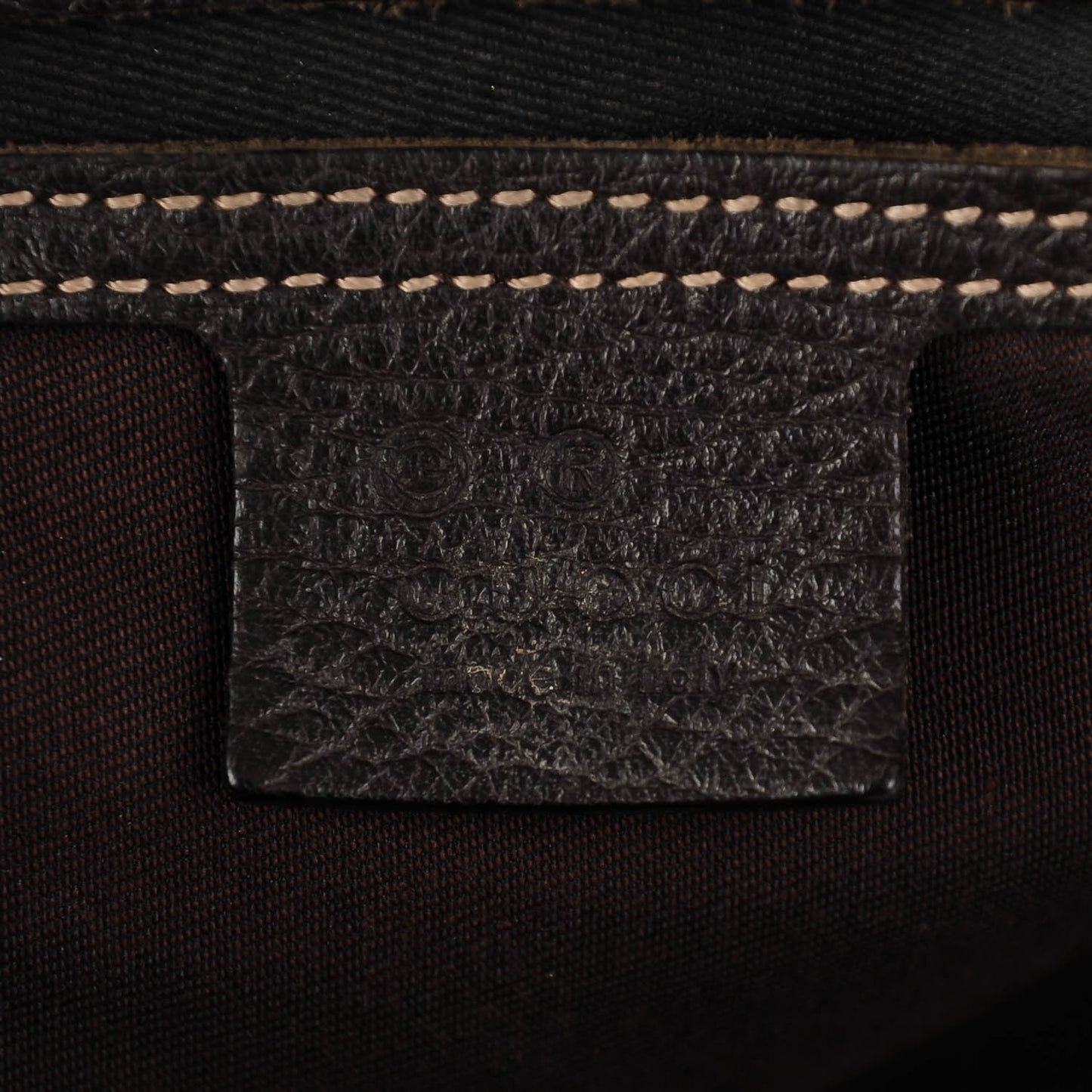 Crystal Monogram Medium Joy Boston Dark Brown