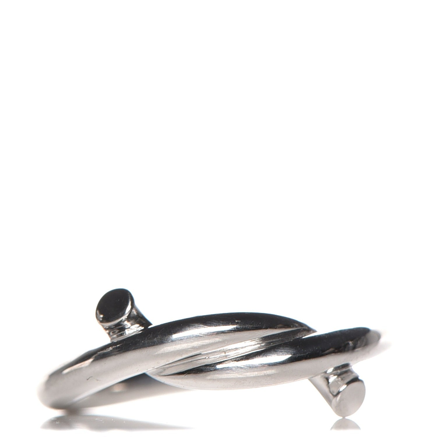Cartier 18K White Gold Entrelaces Ring 50 5.75 1 of 6
