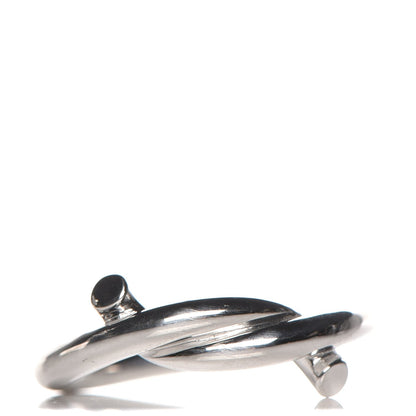 Cartier 18K White Gold Entrelaces Ring 50 5.75 1 of 6