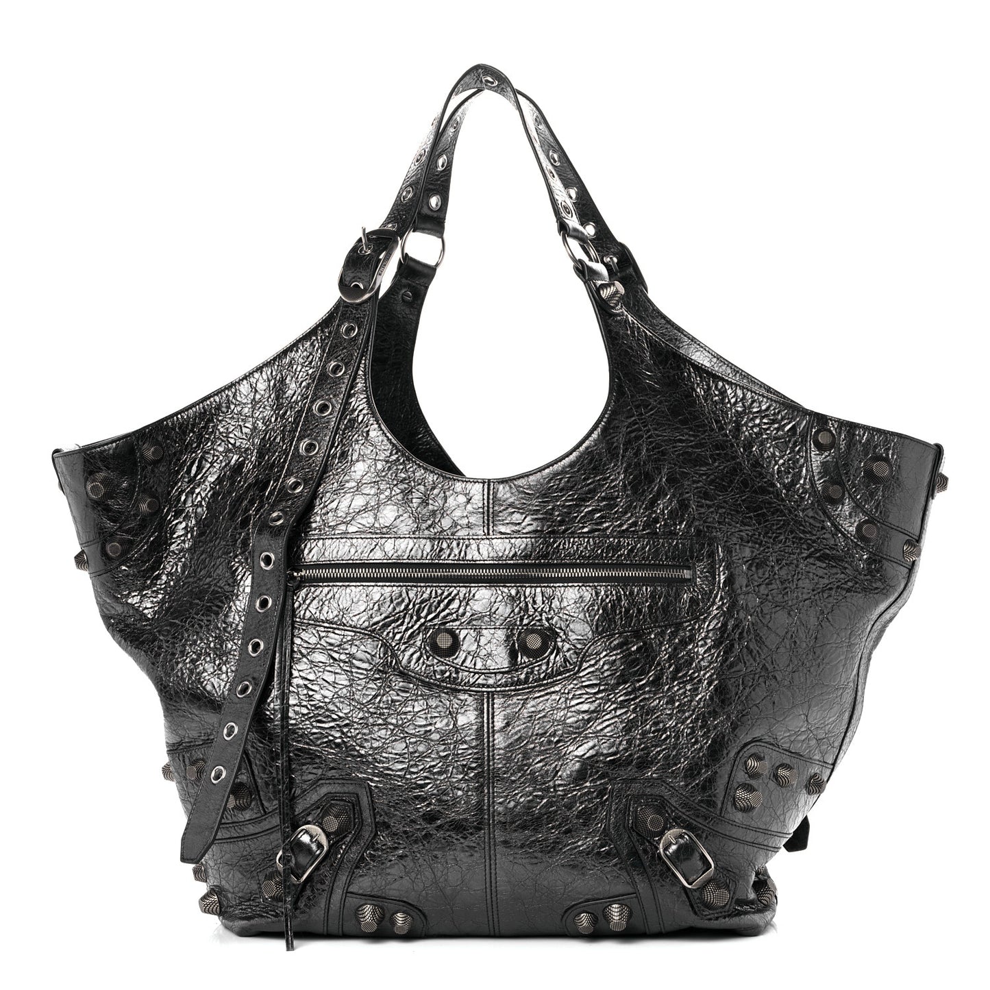 Agneau Arena Large Le Cagole Carry All Bag Steel Grey