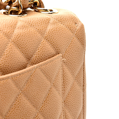 Chanel Caviar Jumbo Single Flap Beige 11 of 11