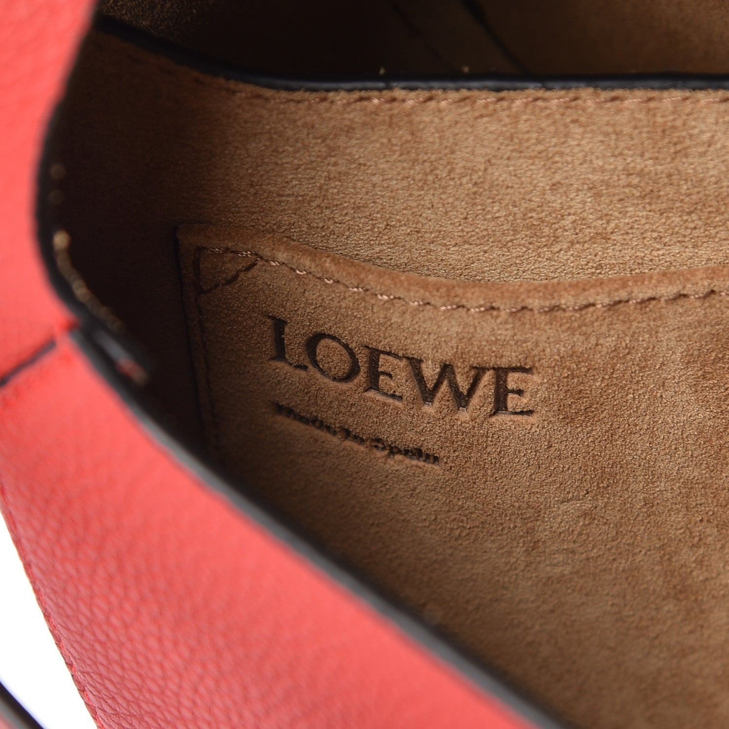 Loewe Soft Grain Calfskin Small Gate Crossbody Bag Scarlet Red Burnt Red 6 of 10
