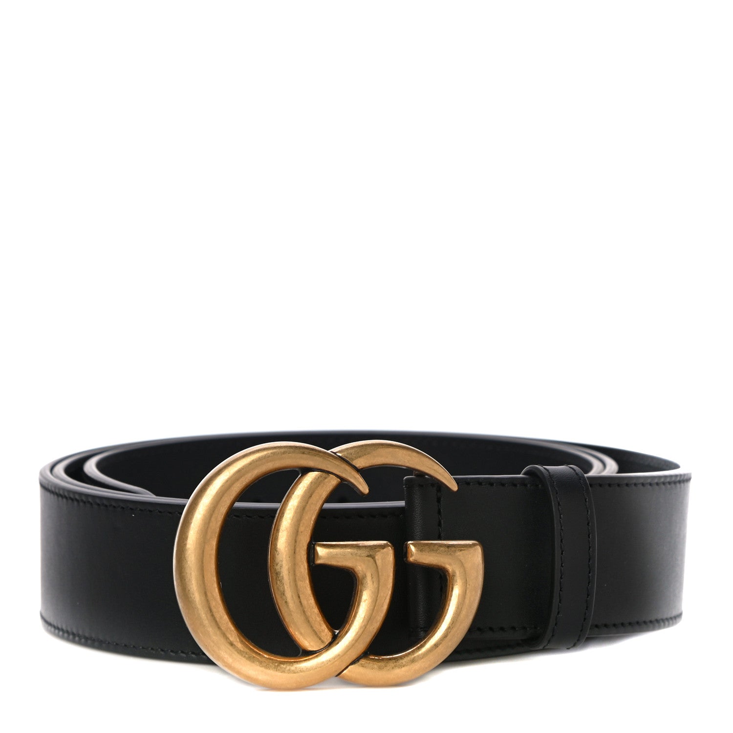 Gucci Calfskin Double G 40mm Belt 120 48 Black 1 of 8