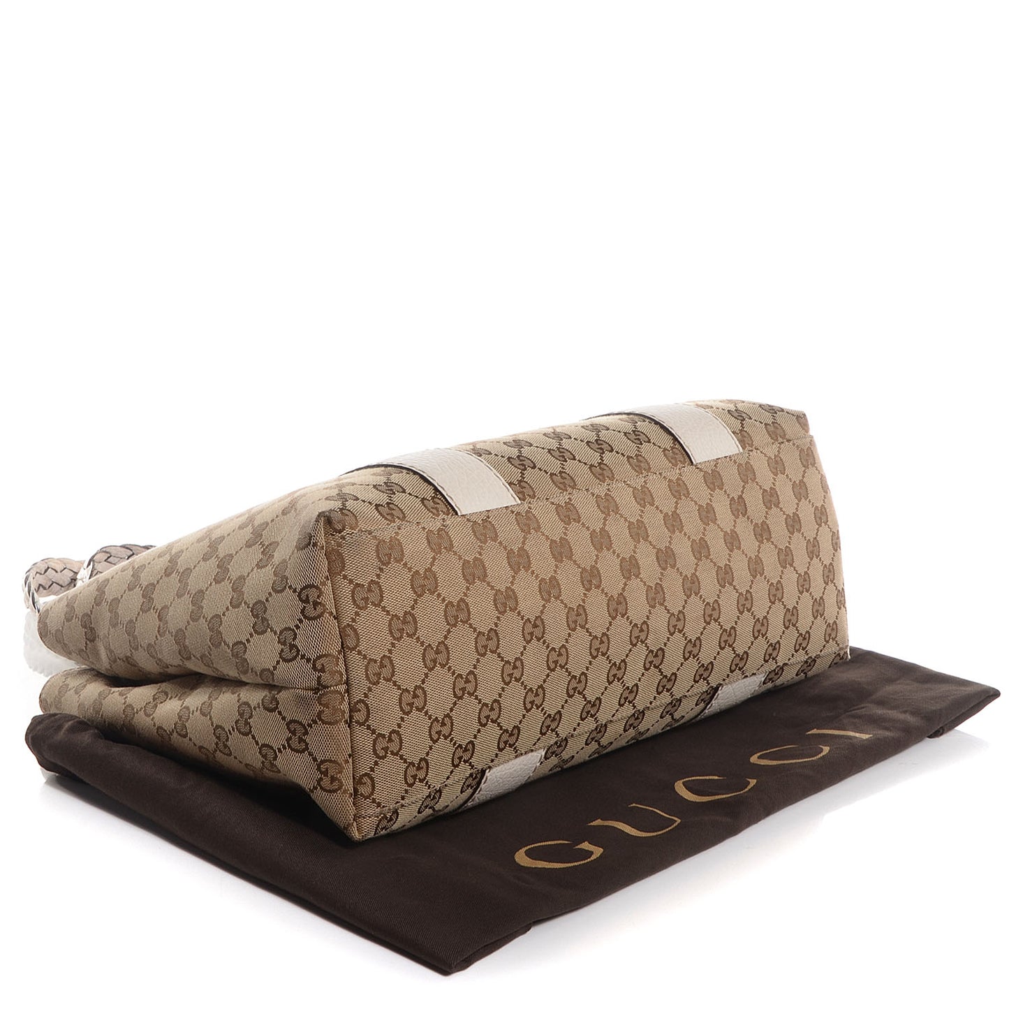 Monogram Bamboo Bar Medium Tote Off White