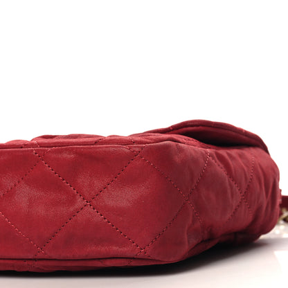 Chanel Iridescent Calfskin Large Chic Quilt Flap Red 10 of 10