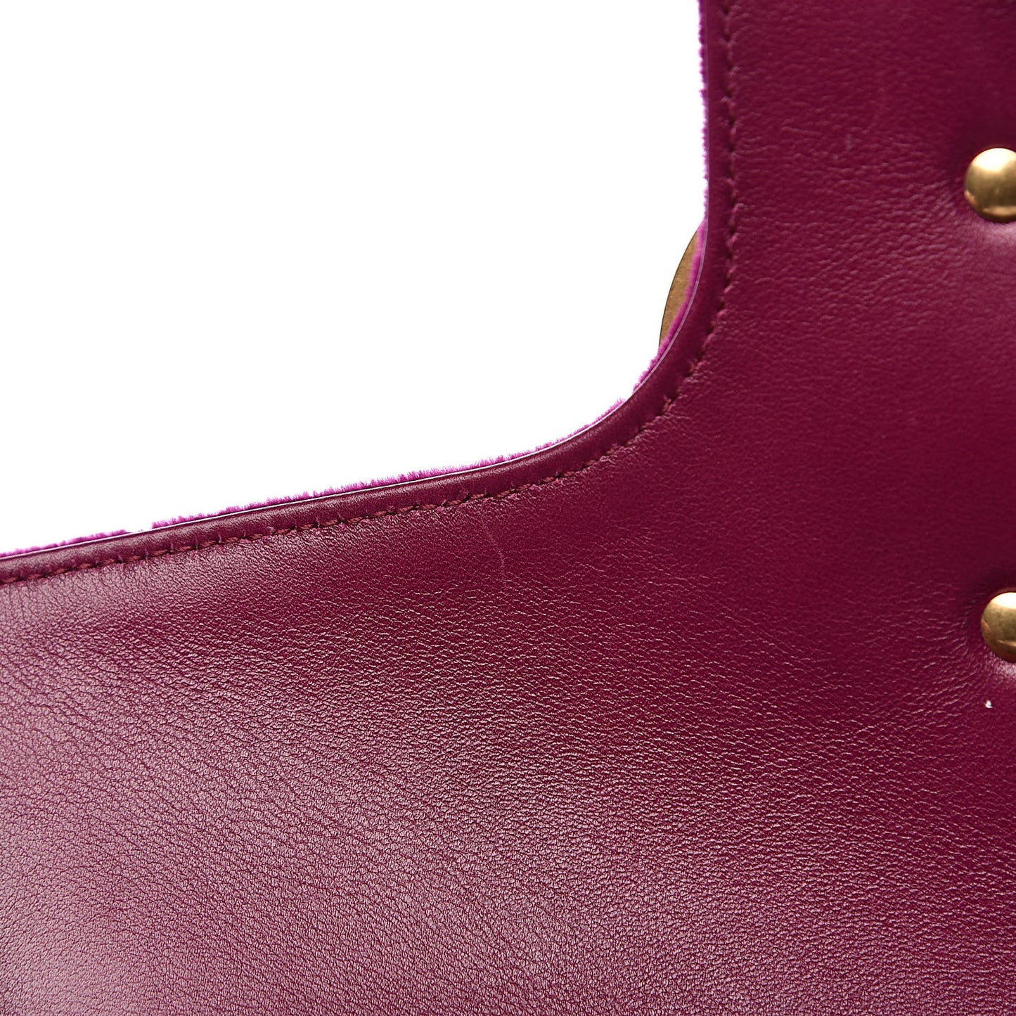 Velvet Matelasse Medium GG Marmont Shoulder Bag Fuchsia Violet Cyclamen