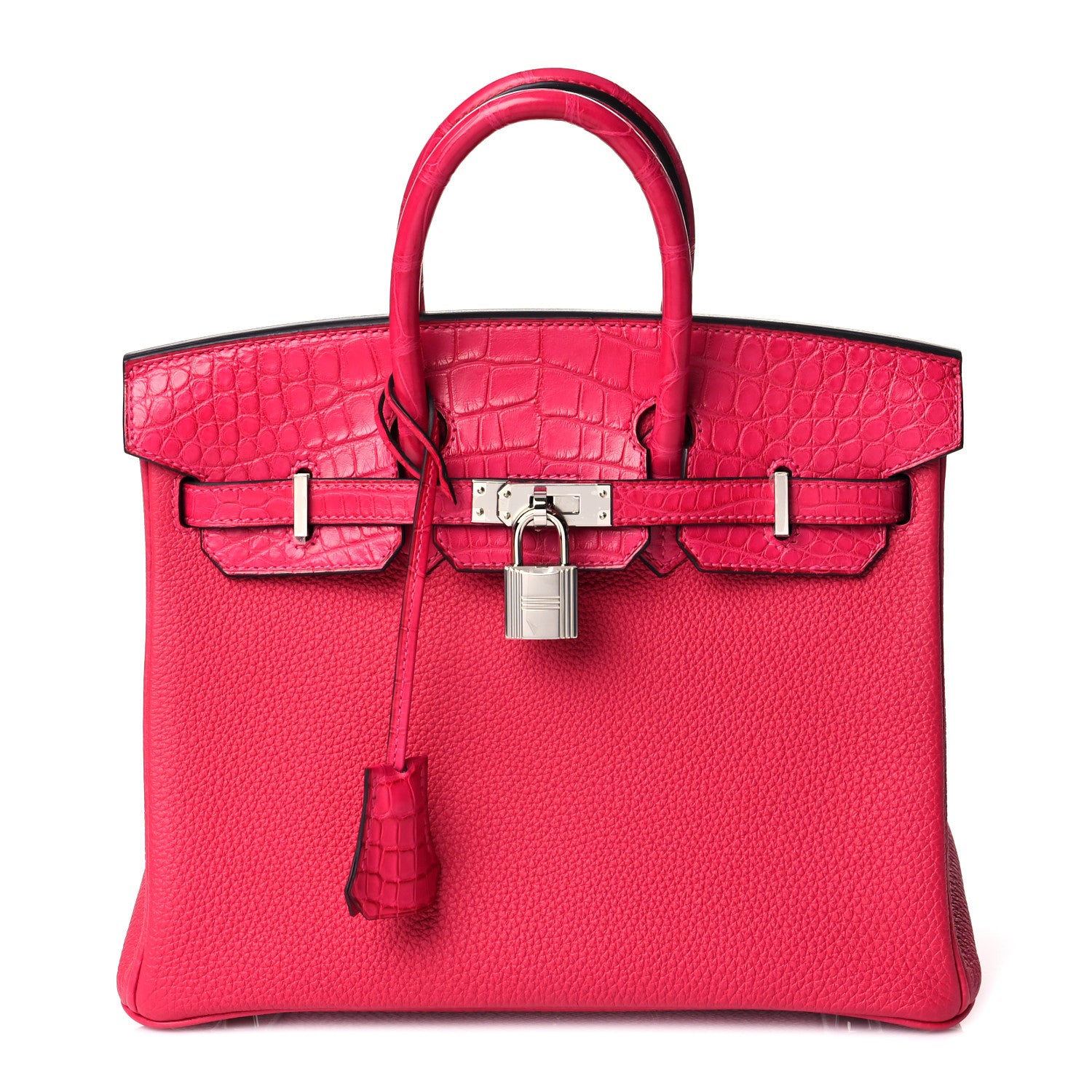 Hermes Togo Matte Alligator Birkin Touch 25 Framboise 1 of 11