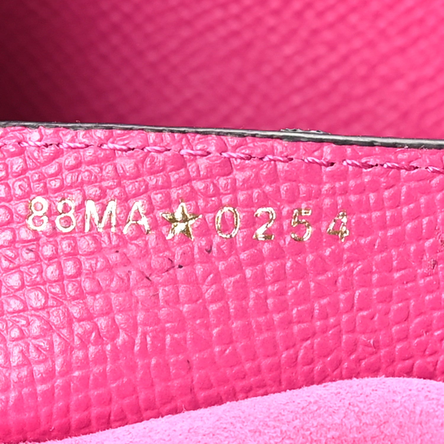 Christian Dior Grained Calfskin Saddle Bag With Strap Fuchsia 6 of 10