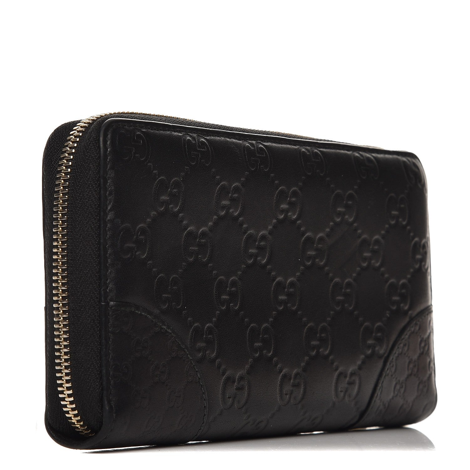 Gucci Guccissima Signature Microguccissima Bree Zip Around Wallet Black 3 of 8