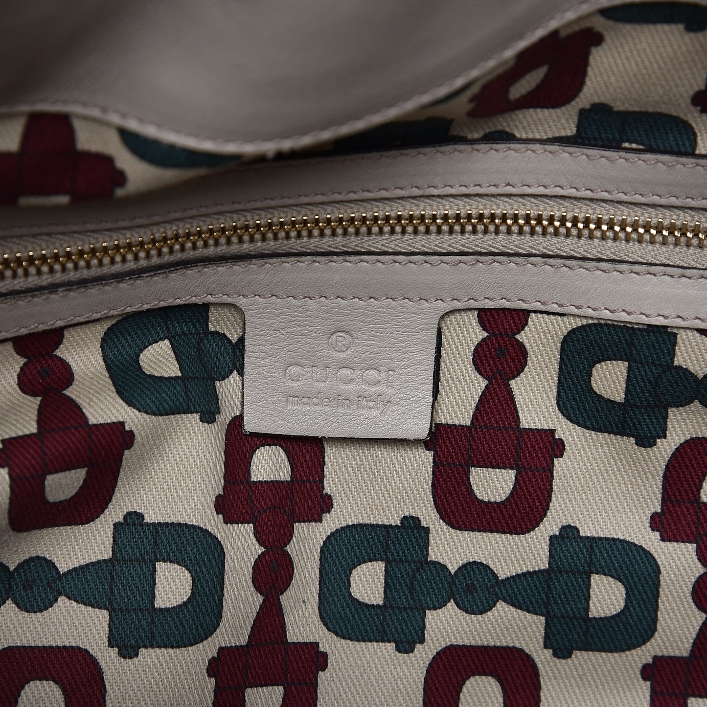 Guccissima Medium Hysteria Top Handle Bag Off White