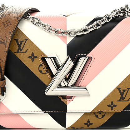 Louis Vuitton Epi Reverse Monogram Twist Shoulder Bag MM Rose Ballerine 7 of 12