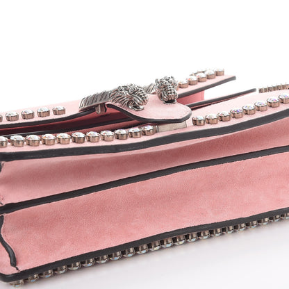 Gucci Suede Crystal Small Dionysus Shoulder Bag Peonia 9 of 9