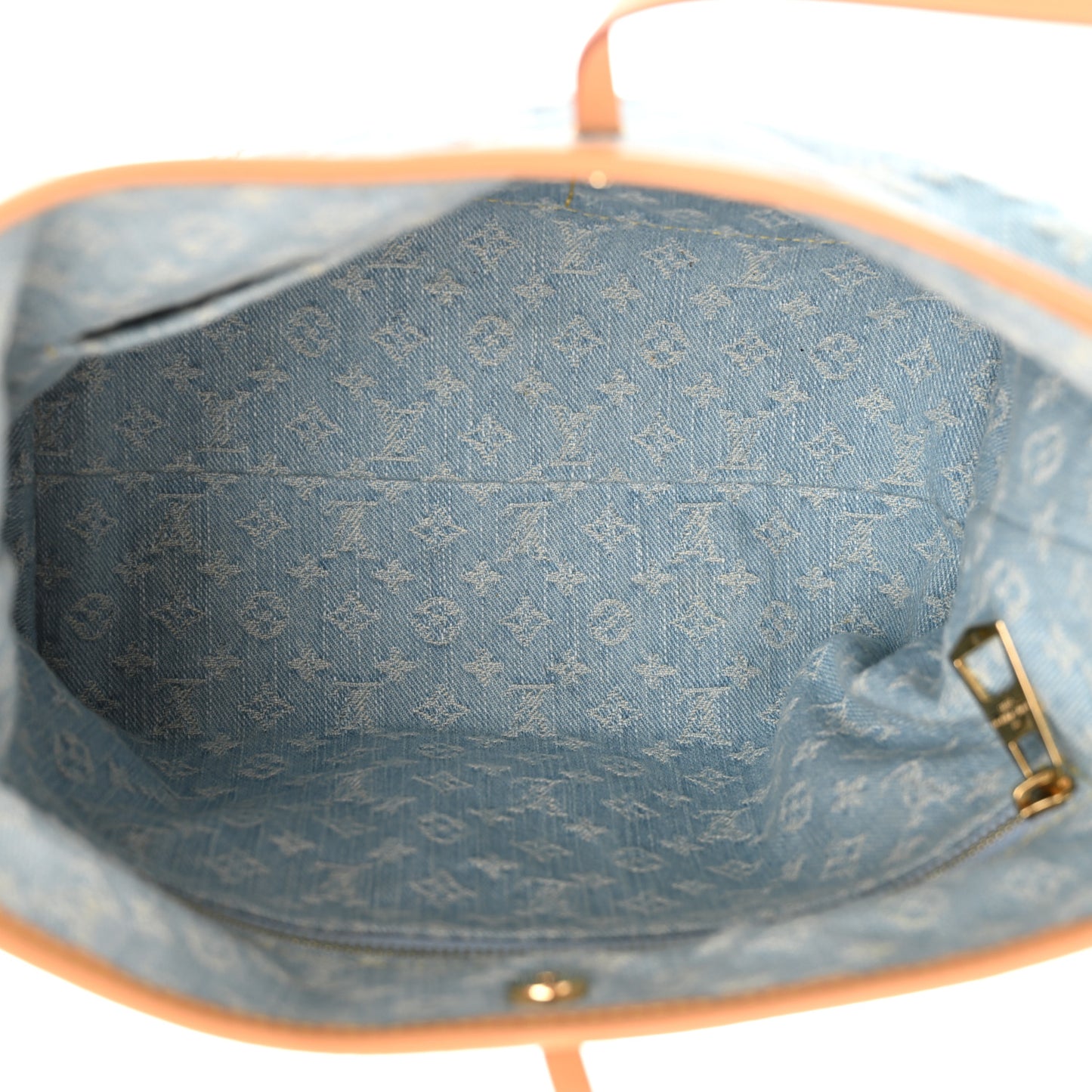 Monogram Denim CarryAll PM Sky Blue